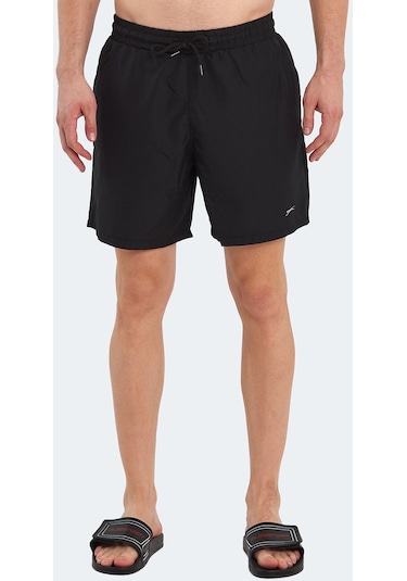 Slazenger RATING KTN Erkek Cepli Deniz Şortu Siyah Mayo