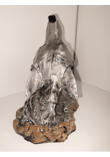 Kurt Tütsülük Dekoratif Uluyan Kurt Konik Tütsü Hediyeli