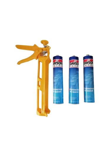 Dayson Beyaz Mastik 3 Adet & Silikon Tabanca