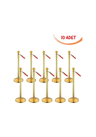 Pirinç Bariyer Ankara Fuar Yönlendirme Paslanmaz Protokol Bariyeri 10 Adet
