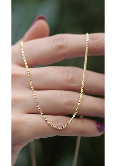 Diamine 14 Ayar Altın İnce Gurmet Zincir Kolye