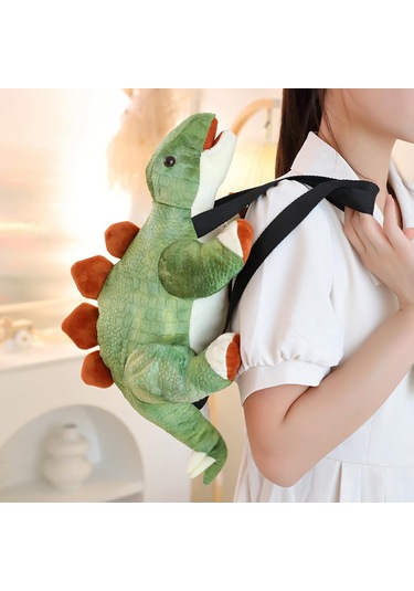 Suntek Dinozor Sırt Çantası Hediye Peluş Oyuncak Parti Açık Yeşil