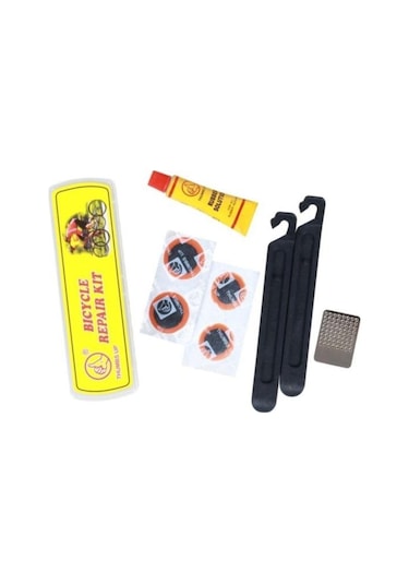 Thumbs Up Levyeli Solüsyonlu Bisiklet Yama Seti Kiti Siyah - Kırmızı
