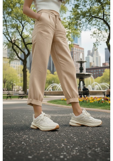 Kinetix Salerno W 5pr Krem Kadın Spor Ayakkabı 000000000102022503 Bej