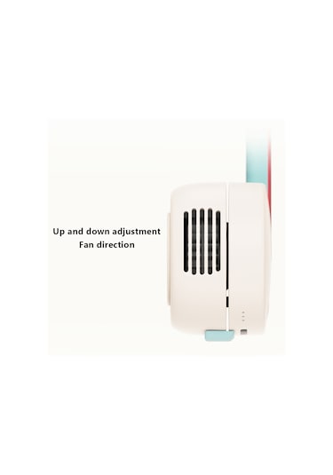 Zoyzoıı F8 Üç Hızlı Soğutma Fanı Çocuklar İçin Kanatsız Boyun Askılı Fan - Gökkuşağı Gökkuşağı