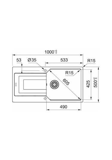 Franke Ubg 611-100 Bianco Eviye.Active Pl