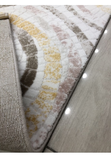 Dinarsu Halı Bodrum Br 018 Pudra Sarı 150X233 Renkli 4 M2 Halı !