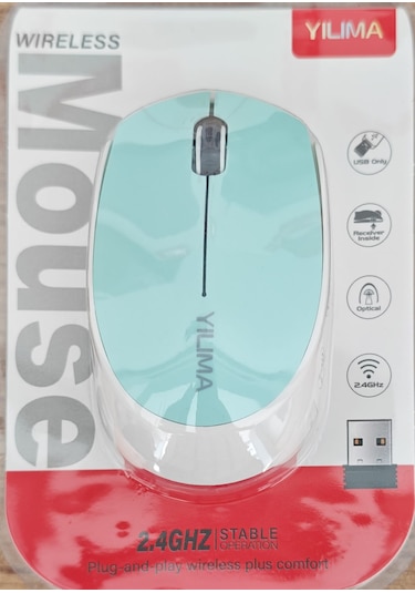 Yılıma Qs-205 Kablousz Mouse Yeşil/ Beyaz