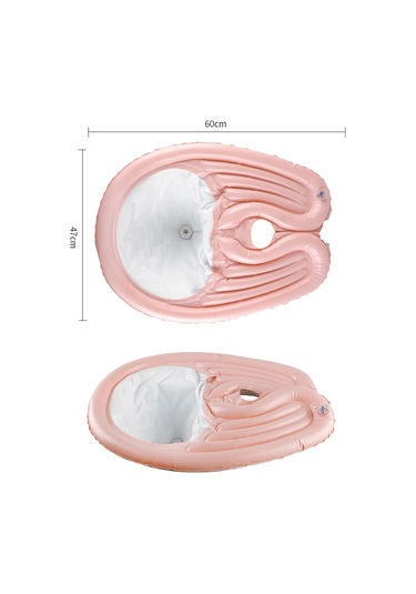 Vkemall Pembe Pvc Şampuan Leğeni, 60x47cm Boyut, Taşınabilir Ve Hafif Tasarım Düz