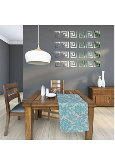 Dekoratif Labırent 20X Pleksi Dekor Ayna 7X7Cm Yapışkan Bantlı(504781629)