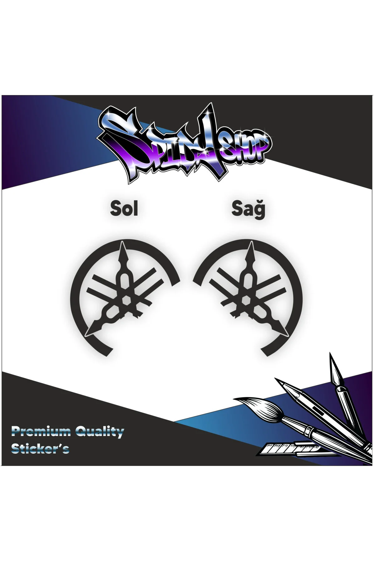 Xmax Logo Sticker Siyah 2017-2022