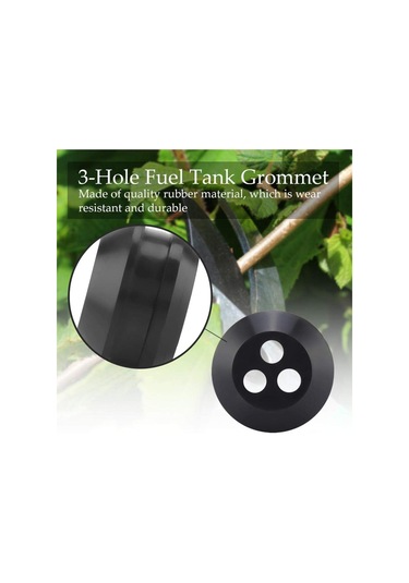 Yakıt Borusu Kapağı Contası 3 Delikli Grommet Yedek Çim Biçme Makinesi Aksesuarları