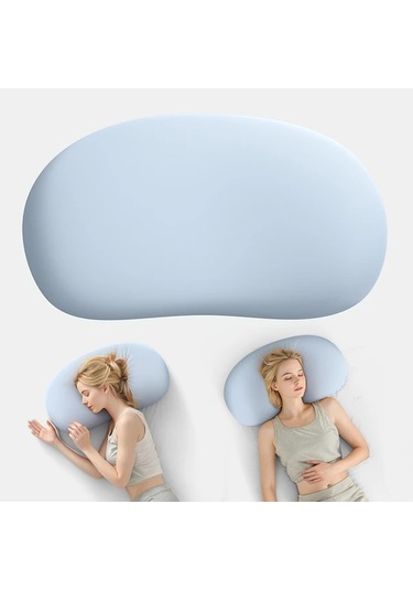 Fochsia Blue Yumuşak Bulut Boyun Yastığı Nefes Alabilir Tüm Mevsimler Ortopedik Rahat Mavi