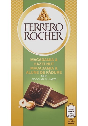 Milk Chocolate Bar With Macadamia & Hazelnut - Fındıklı Sütlü Çikolata 90g