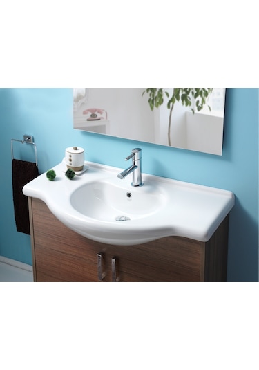 Cerastyle Turkuaz Nil Etajerli Lavabo 105 CM