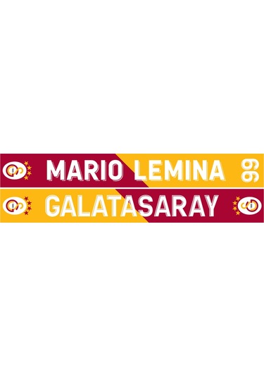 Galatasaray Mario Lemina Welcome Şal Atkı U251167 Sarı - Kırmızı