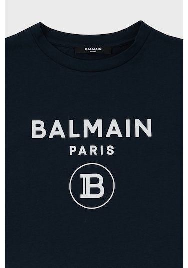 Balmain Çocuk T Shirt 6m8701 Mx030 621bc Lacivert Lacivert Balmain Çocuk T Shirt 6m8701 Mx030 621bc Lacivert Lacivert