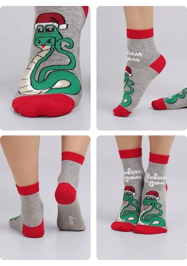 Clever Wear Çorap Seti 3 Çift Karışık 273993852 Gri