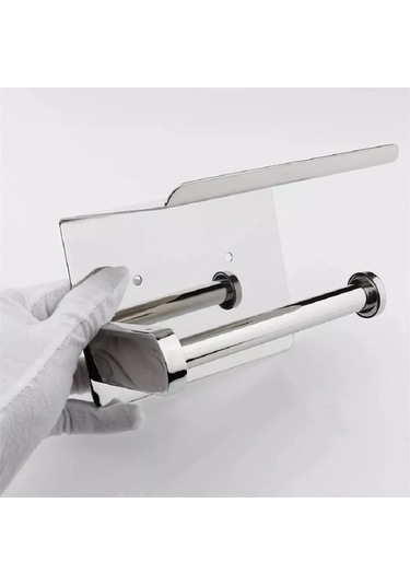 Valemı's Raflı Tuvalet Kağıdı Tutucu 235830941 Krom