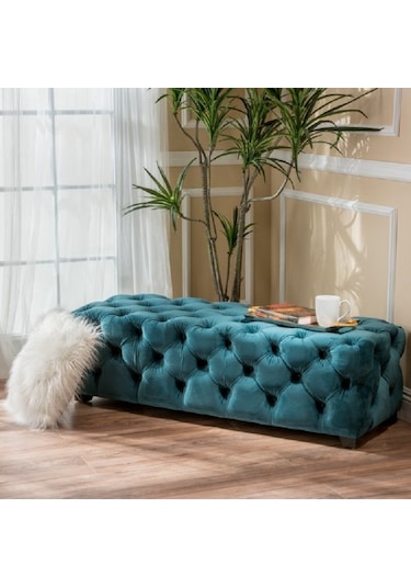 Deccostil Kapitoneli Yatak Ucu Bench Puf