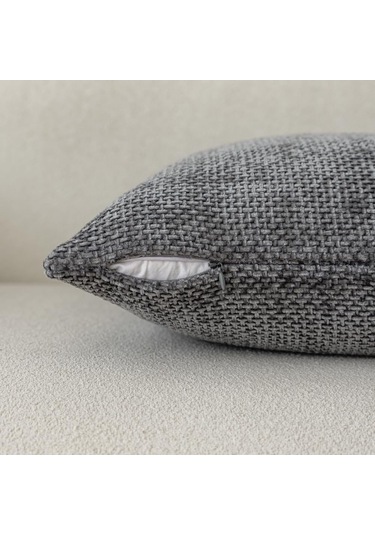 Yifomall Bohem Tarzı Lüks Kadife Yastık Kılıfı Seti, 4 Parça, 45x45 Cm, Nötr Renkler, Sofa Ve Yatak Dekoru Krem, Gümüş Gri, Koyu Gri, Siyah