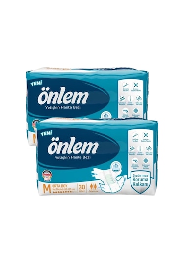 Önlem Belbantlı Hasta Bezi Eko Orta Boy M 2 x 30'lu