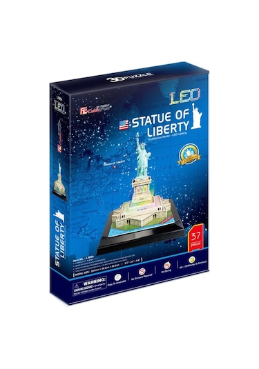 Cubic Fun 37 Parça 3D Puzzle Özgürlük Anıtı