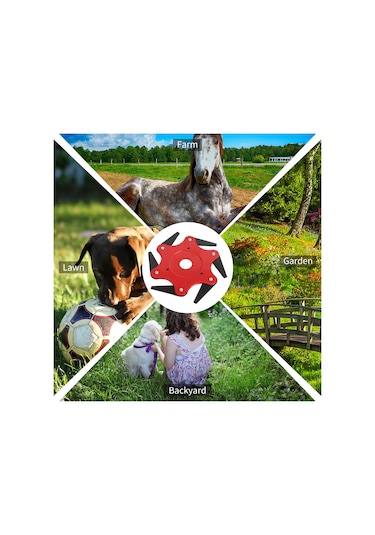 Symbee 65mn Çelik 6 Dişli Kesici Kafa - Zırhlı, Çift Taraflı, Çabuk Kurulum - Bahçe, Çimlik, Tarla İçin Ot Temizleme Aleti