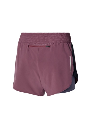 2ın1 4.5 Kadın Şort Bordo Çok Renkli