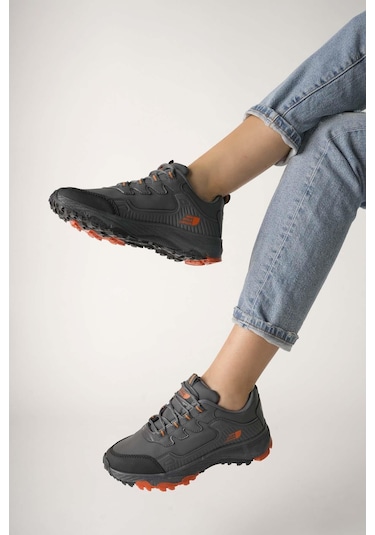 Muggo North Unisex Garantili Trekking Outdoor Ayakkabı Füme