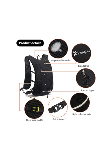 Skycıty Yürüyüş Sırt Çantası Su Geçirmez Hafif Seyahat Sırt Çantaları Erkekler Kadınlar İçin Katlanabilir Spor Sırt Çantası Su Mesanesi İle Binicilik Kamp İçin 381