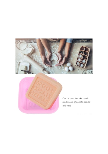 Vkemall 5 Adet Pembe Silikon Kalıp - El Yapımı Sabun, Çikolata, Mum Ve Pasta İçin Isı Dayanıklı -40 C/+230 C Pembe