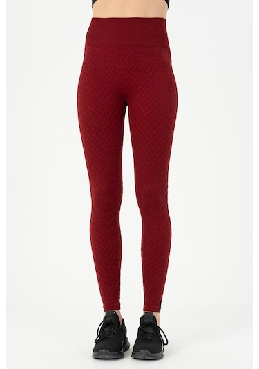 Maraton Seamless Kadın Bordo- Tayt Bordo-