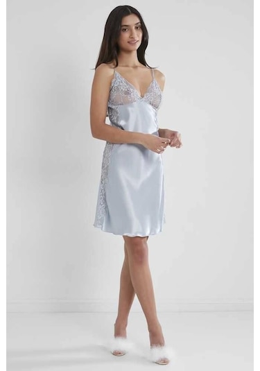 Pierre Cardin 624 Bayan Battal Kısa Saten Gecelik 001