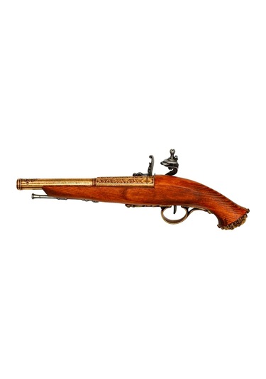 Denix Dekoratif Flintlock Pirate Pistol 36 Cm, 18. Yüzyıl