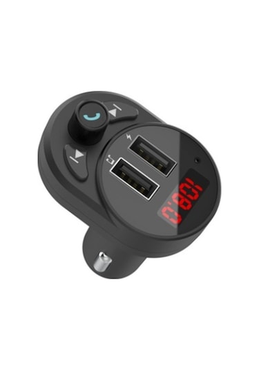 Araç Uyumlu Fm Transmitter Bluetooth Usb Mp3 Sd Kart Çakmaklık Girişli Oto Müzik Çalar Kiti Kablosuz