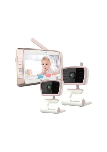 Moonybaby 5" Uzun Menzilli 2 Kameralı Bebek Monitörü, Wifi Gerekmez