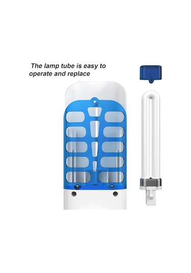 Wezone 9w Evcil Bıçakçıktı Yakalama Lambası, Kimyasız Ultra Sessiz, 3 Değiştirilebilir Yapışkan Tahta, Ev Kullanıma Uygun, Siyah, Avrupa Standartı Siyah