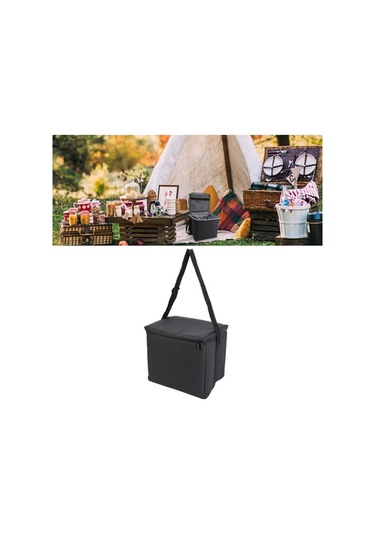 Jzcat- To 15l Kalınlaştırılmış Gıda Koruma, Yalıtımlı Soğutucu Siyah