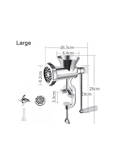 Cbtx Ev Tipi Manuel Öğütücü Sosis Makinesi, Özellikler: No. 10 Büyük Çok Renkli