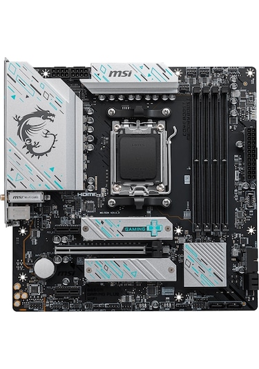 Msi B650M Gaming Plus WiFi AMD B650 7200 MHz (OC) DDR5 Soket AM5 mATX Anakart