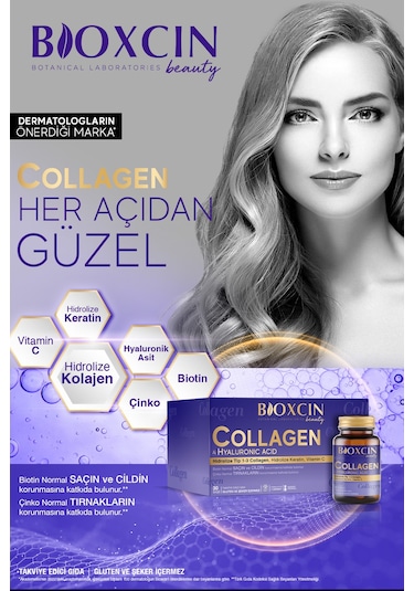 Beauty Collagen Toz 30 Saşe X 10.000 Mg Tip 1 - Tip 3 Hidrolize Kolajen - Keratin