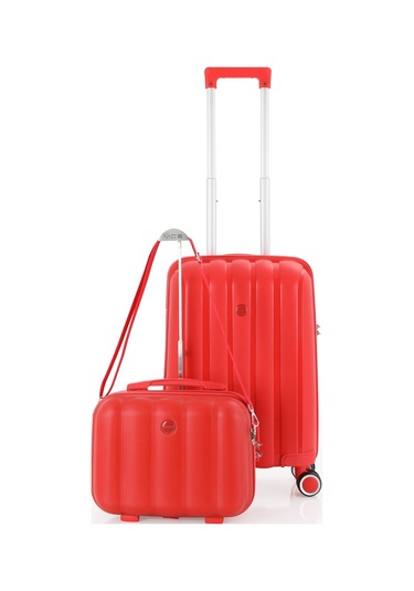 Mçs Polipropilen 2li Valiz Seti Kabin & Makyaj V305 S21yy1000073-set 00004 Kırmızı