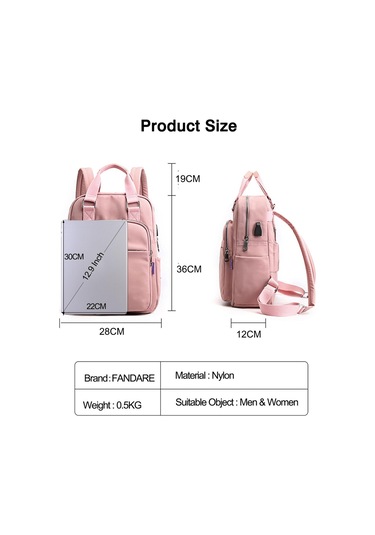 Kadın Sırt Çantası, Dizüstü Bilgisayar Çantası, Okul Sırt Yeşil