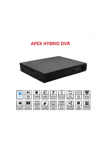 Apex Hdr5008r 4 Kanal Hybrid 4k Kayıt Cihaz