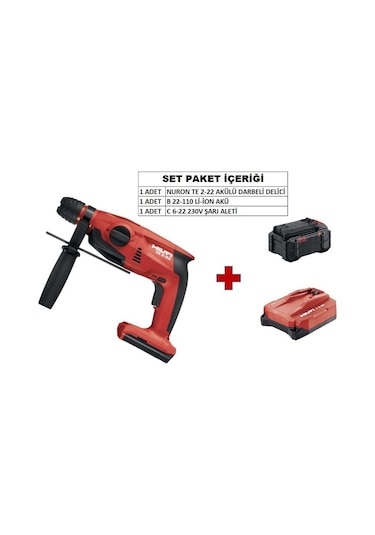 Hilti Nuron TE 2-22 Akülü Darbeli Delici Set