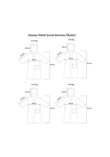 Zeynep Tekstil Sweet Pike Nakışlı Erkek Çocuk Bornozu Beyaz