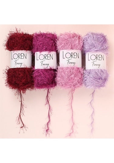 Loren Furry Lacivert El Örgü İpi - Rf005 - 34044