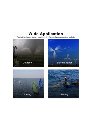 Pazly Taşınabilir Rüzgar Hızı Ve Sıcaklık Ölçer - Kompakt Anemometre Siyah Siyah