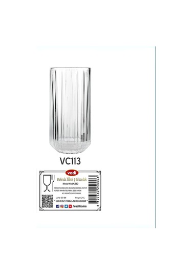 Belinda 4'lü Su Meşrubat Bardağı 390 Cc